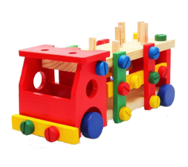 Žaislas Medinis lavinamasis sunkvežimis